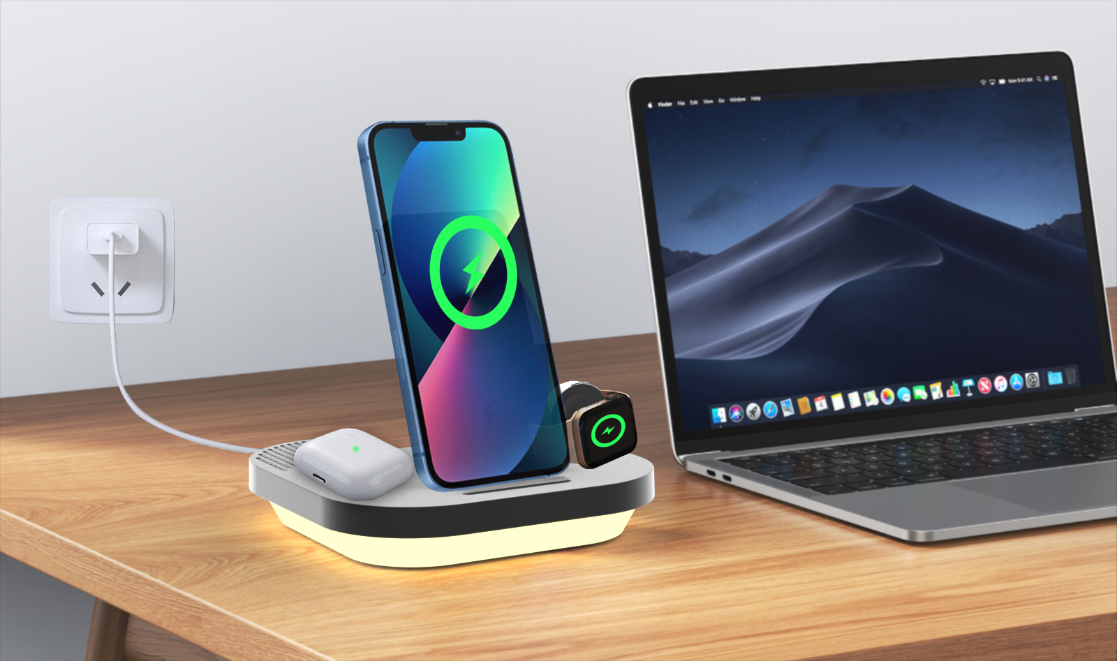 W20：5 in 1 FOLDABLE & PORTABLE WIRELESS CHARGE