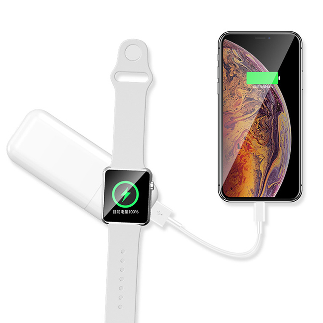 BMP-P1599：Watch  Wireless Charger +Power Bank 5200mAh