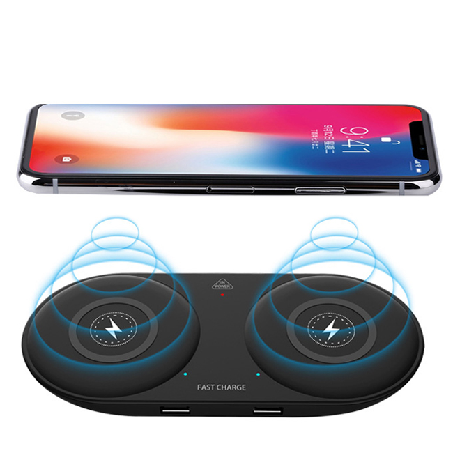 BMP-W1283：Dual 10W fast wireless charger