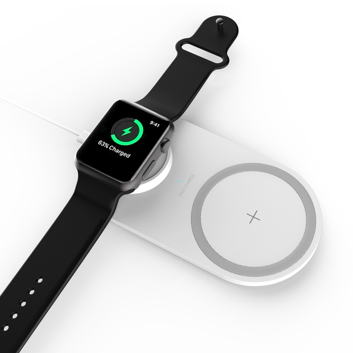 BMP-W1672：Multi-function Phone+Earphone Wireless Charger