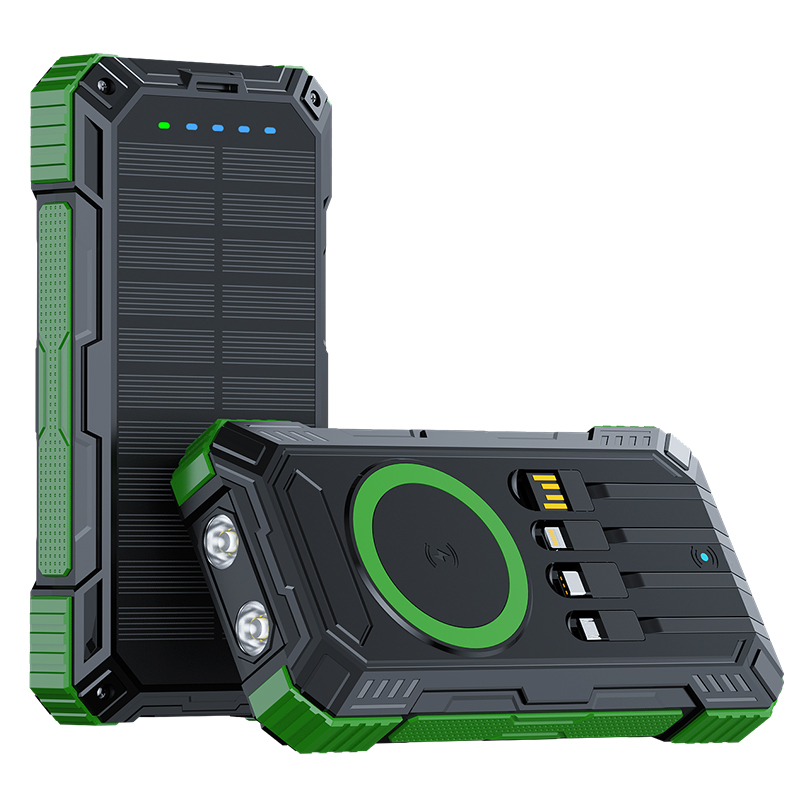 BMP-W2037  Solar Power Bank 20000mAh with Wireless Charger